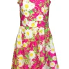 Lilly Pulitzer - Pink & White Sunflower Strapless Dress Sz 4