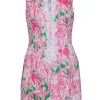 Lilly Pulitzer - Pink, Green & White Flamingo Print "Alexa" Shift Dress Sz 10