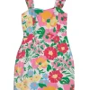Lilly Pulitzer - Pink, White, Yellow, Blue & Green Floral Print Sleeveless Mini Dress Sz 0