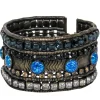 Lionette - Bronze Jeweled Wide Bracelet