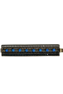 Lionette - Bronze Jeweled Wide Bracelet