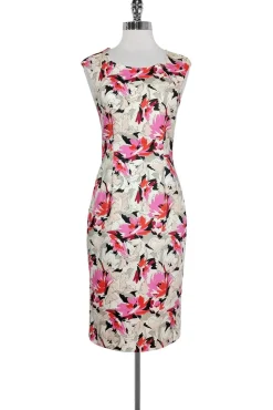 L.K. Bennett - Multicolor Floral Print Dress Sz 2