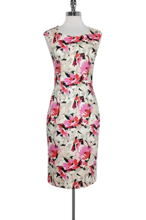 L.K. Bennett - Multicolor Floral Print Dress Sz 2