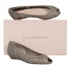 Loeffler Randall - Taupe Open Toe Leather Flats Sz 7