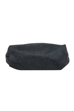 Longchamp - Dark Grey Wool Snap “Victoire” Tote w/ Embroidered Logo