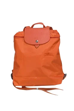 Longchamp - Orange Nylon Backpack