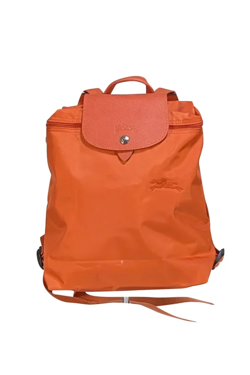 Longchamp - Orange Nylon Backpack