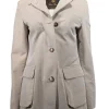 Loro Piana - Beige Cotton Blend Zipper front Jacket Sz 6
