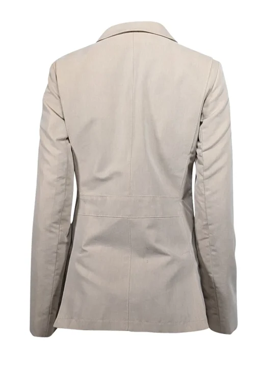 Loro Piana - Beige Cotton Blend Zipper front Jacket Sz 6