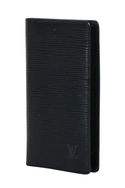 Louis Vuitton - Black Epi Leather "Agenda Poche Noir" Wallet