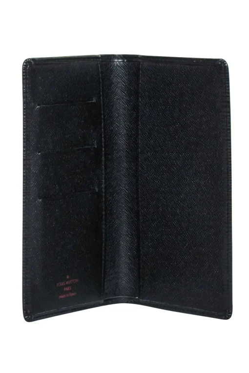 Louis Vuitton - Black Epi Leather "Agenda Poche Noir" Wallet