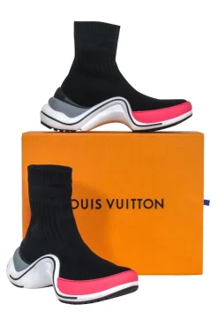 Louis Vuitton - Black, White & Red Archlight Sock Trainers Sz 11