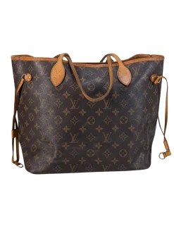 Louis Vuitton - Brown Monogram Coated Canvas Neverfull MM
