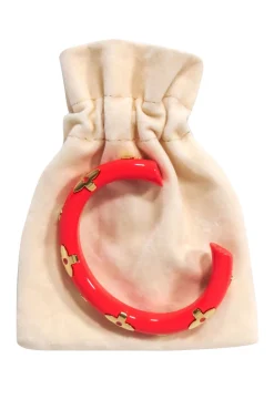 Louis Vuitton - Dark Coral Orange & Gold "Daily" Bracelet