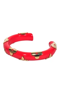 Louis Vuitton - Dark Coral Orange & Gold "Daily" Bracelet