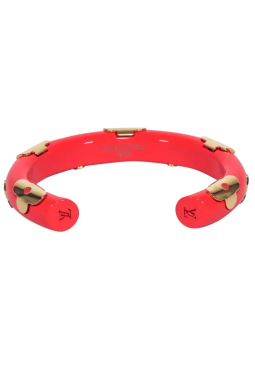 Louis Vuitton - Dark Coral Orange & Gold "Daily" Bracelet