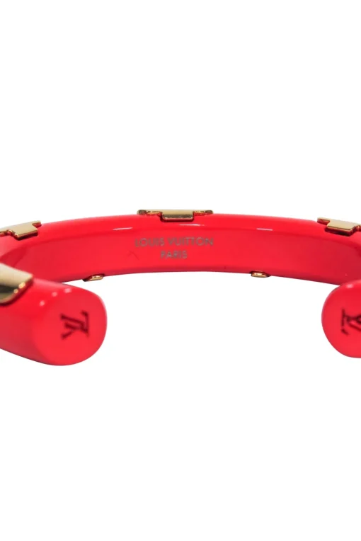 Louis Vuitton - Dark Coral Orange & Gold "Daily" Bracelet