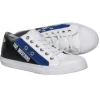 Love Moschino - White, Blue, & Black Lace Up Sneaker Sz 8