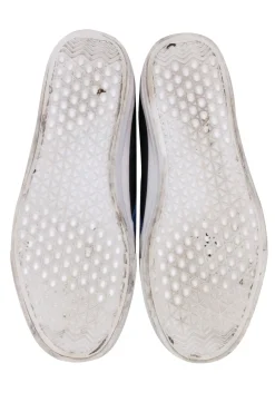 Love Moschino - White, Blue, & Black Lace Up Sneaker Sz 8