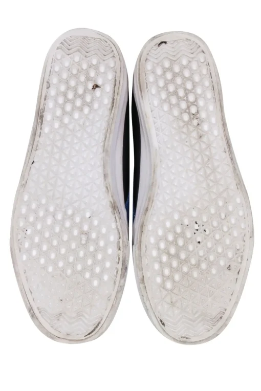 Love Moschino - White, Blue, & Black Lace Up Sneaker Sz 8