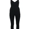 Lovers + Friends - Black Sleeveless Button Detail Jumpsuit Sz XS