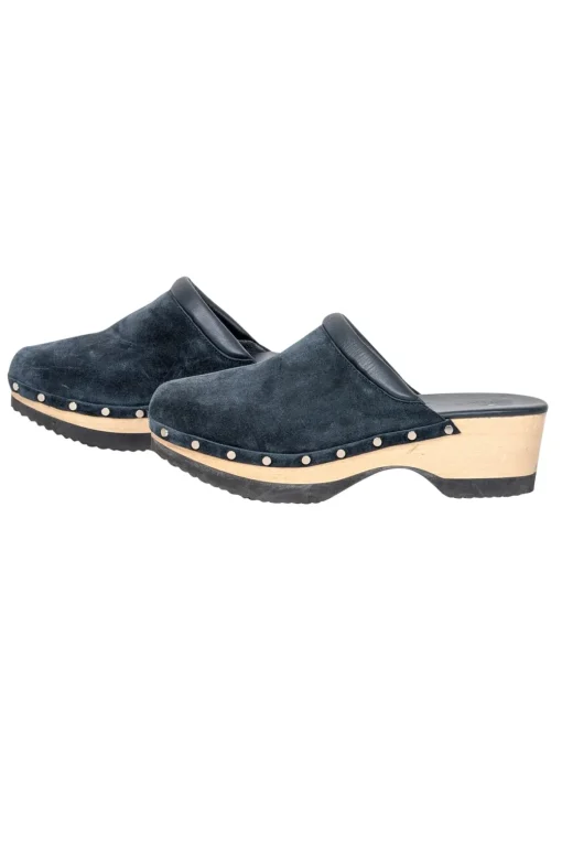 M. Gemi - Navy Suede Clogs Sz 10