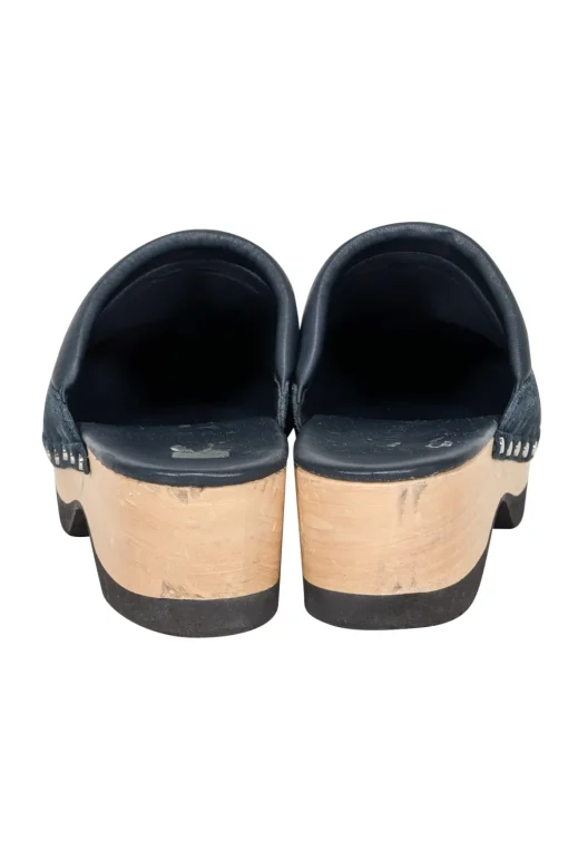 M. Gemi - Navy Suede Clogs Sz 10