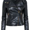 Mackage x Aritzia - Black Leather Moto Jacket Sz XS