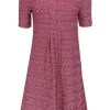 Maeve - Red & White Textured Dress Sz M
