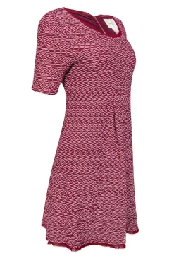 Maeve - Red & White Textured Dress Sz M