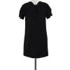 Magaschoni - Black Short Sleeve Shift Dress Sz M