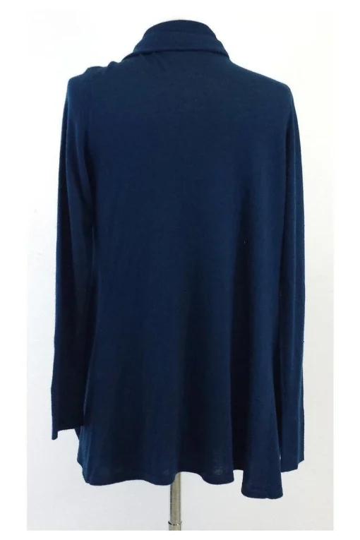Magaschoni - Dark Teal Ruffle Open Front Cardigan Sz XS