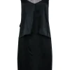 Maison Martin Margiela - Black Silk Blend Sleeveless Strappy Back Dress Sz 6