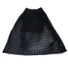 Maje - Black Cutout Flared Midi Skirt Sz 4