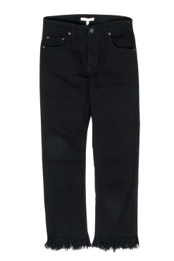 Maje - Black Frayed Hem Jeans Sz 8