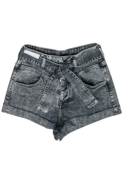 Maje - Black Wash Denim Shorts Sz 4