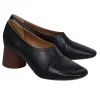 Mansur Gavriel - Black Leather Rounded Toe Low Heel Pumps Sz 9