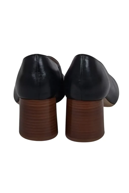 Mansur Gavriel - Black Leather Rounded Toe Low Heel Pumps Sz 9