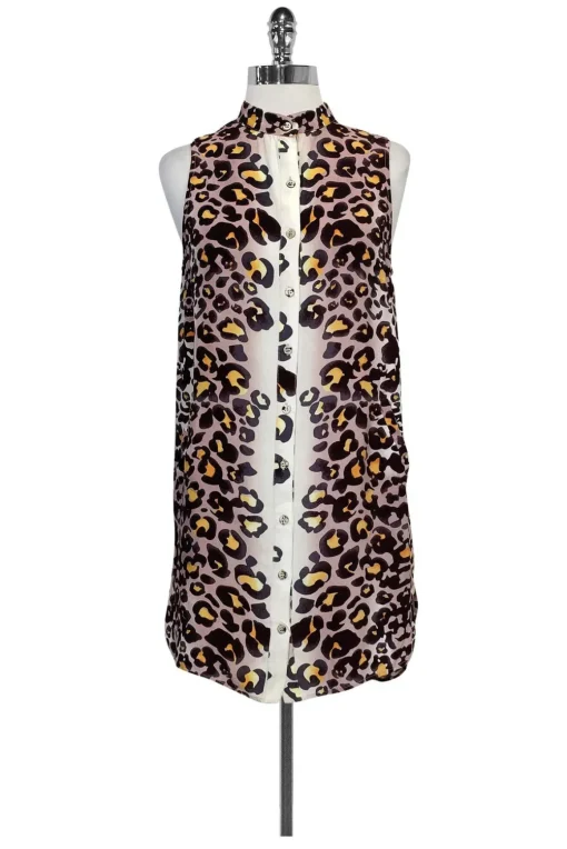 Mara Hoffman - Animal Print Shirt Dress Sz XS