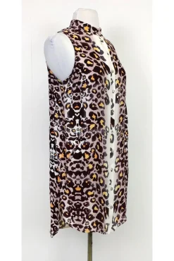 Mara Hoffman - Animal Print Shirt Dress Sz XS