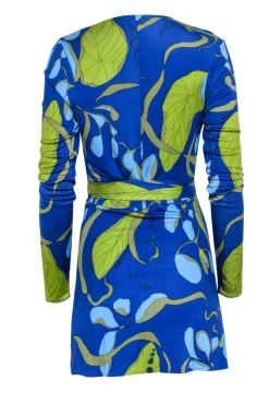 Mara Hoffman - Blue & Green Print Mini Dress Sz S