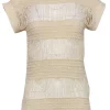 Marc by Marc Jacobs - Beige Short Sleeve Knit Top Sz XS