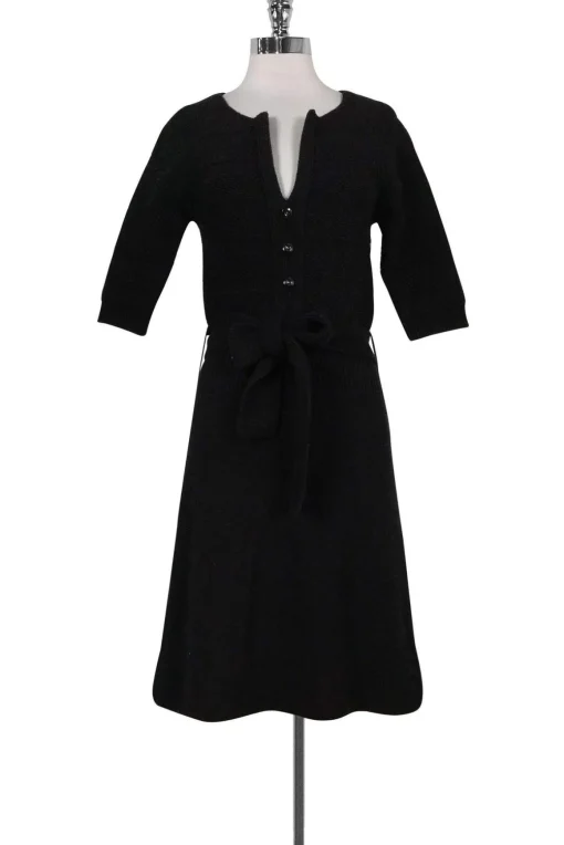 Marc by Marc Jacobs - Black Wool Knit Dress Sz S