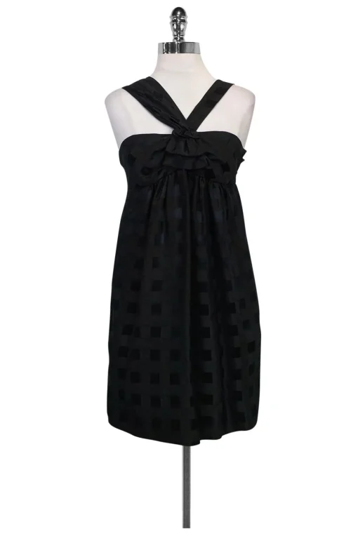 Marc by Marc Jacobs - Black Plaid Halter Dress Sz 4