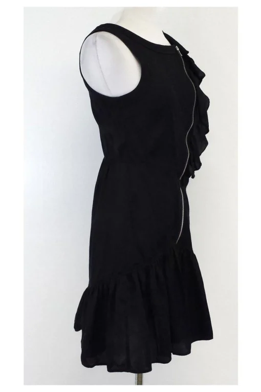 Marc by Marc Jacobs - Black Bubble Print Zip Dress Sz 2