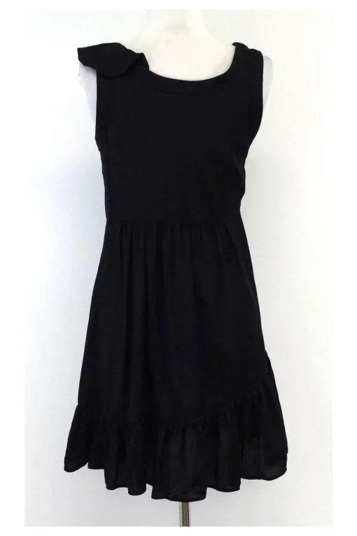 Marc by Marc Jacobs - Black Bubble Print Zip Dress Sz 2