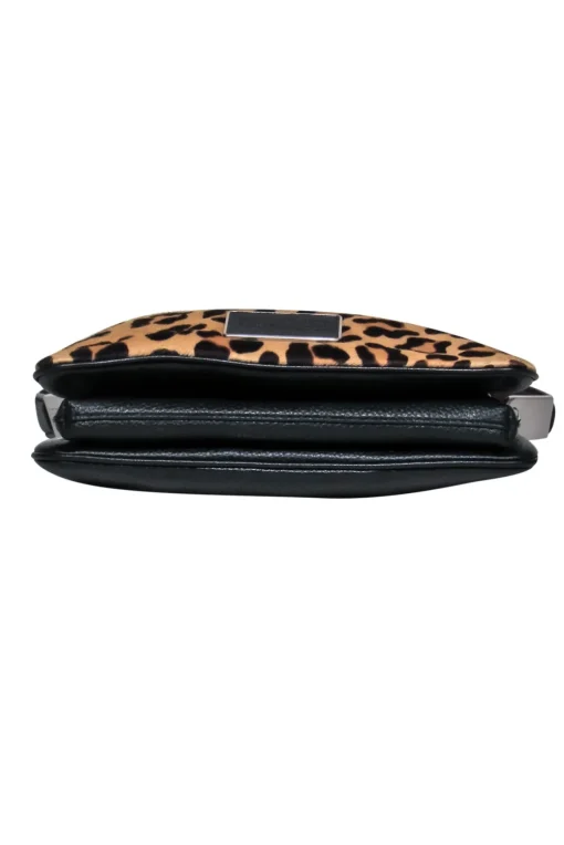 Marc by Marc Jacobs - Calf Hair & Leather Cheetah Print Trifold Crossbody Bag