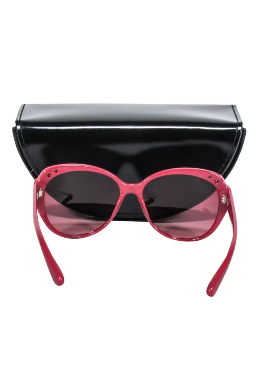 Marc by Marc Jacobs - Dark Pink Rounded Star Cut Out Sunglasses