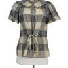 Marc by Marc Jacobs - Metallic Plaid Top Sz 6
