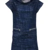 Marc by Marc Jacobs - Navy, Black, & White Tweed Wool Blend Dress Sz XS